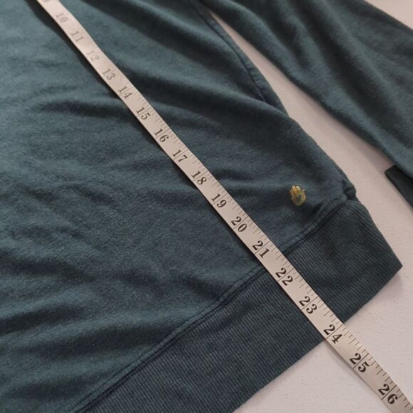 Spiritual Gangster Top Womens Medium Green Split Back Sweatshirt Lightweight - Picture 9 of 9